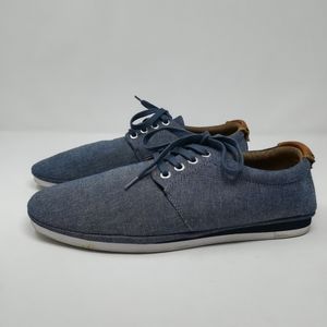 Aldo Men's Blue Canvas Sneakers